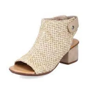 64670- Sand Chunky Heel Sandal- Rieker