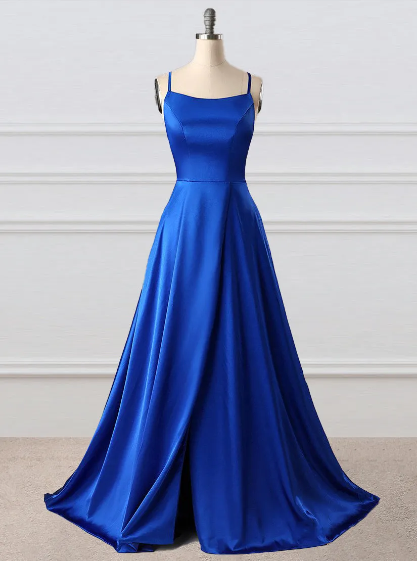 A-Line Prom Dresses Side Split Evening Dresses