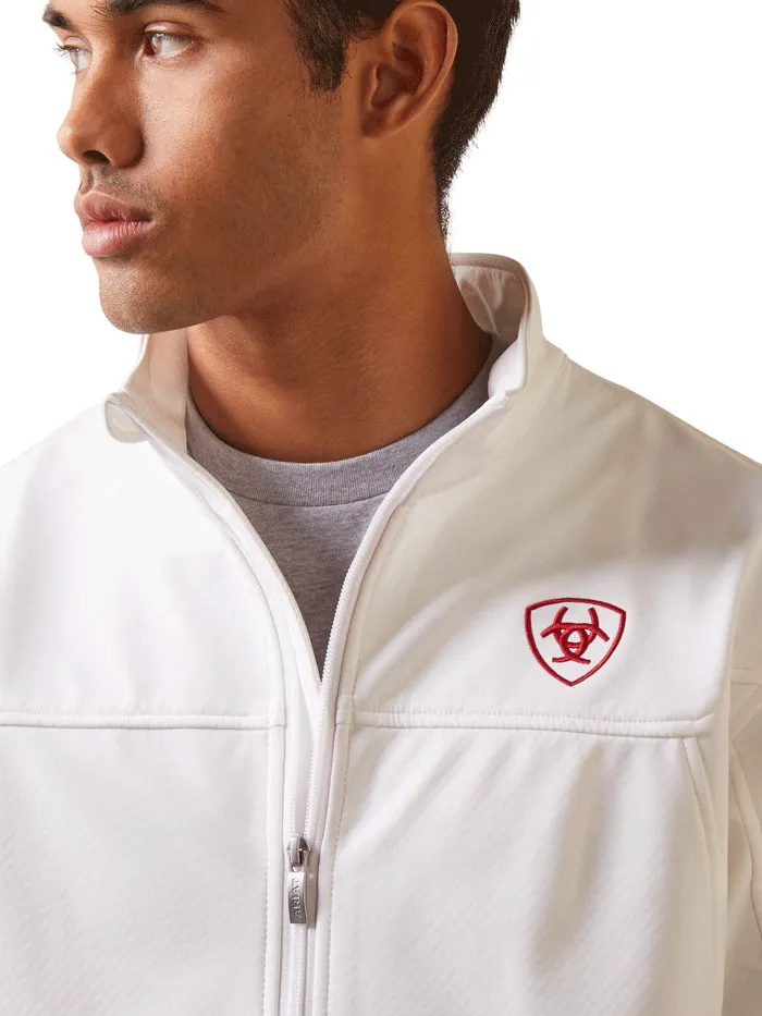 Ariat 10043549 Mens New Team Softshell MEXICO Jacket White