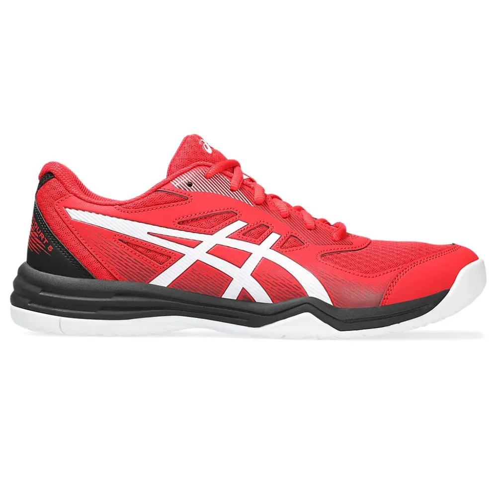 ASICS Men's Upcourt 5 Badminton Shoe (Classic Red/Beet Juice)