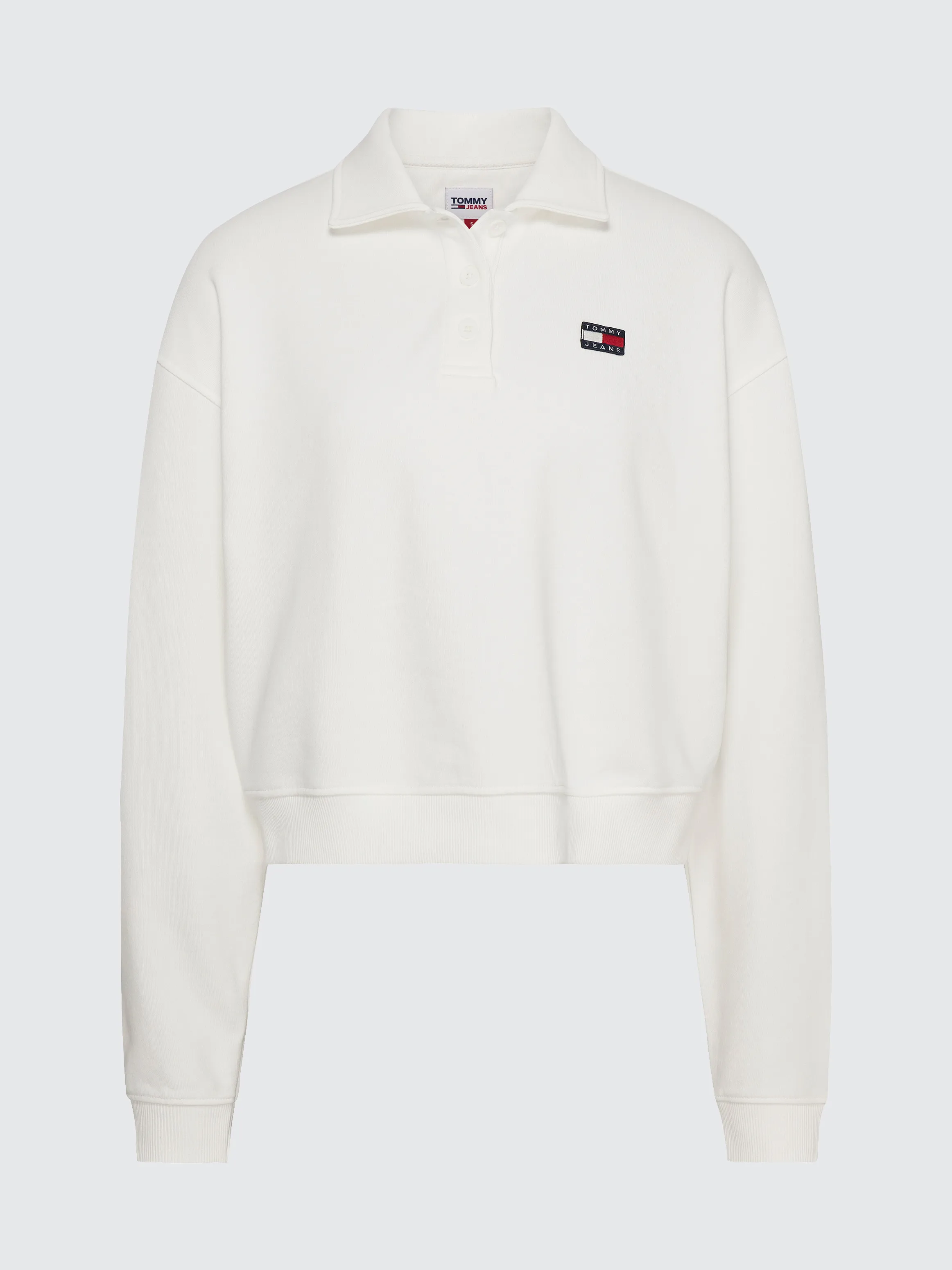 Badge Long Sleeve Relaxed Rugby Polo | Sweatshirts & Hoodies | Tommy Jeans