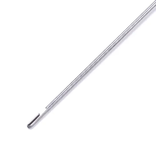 Beading Needles, Bead Threader, With Hook, Iron, 18x0.07cm