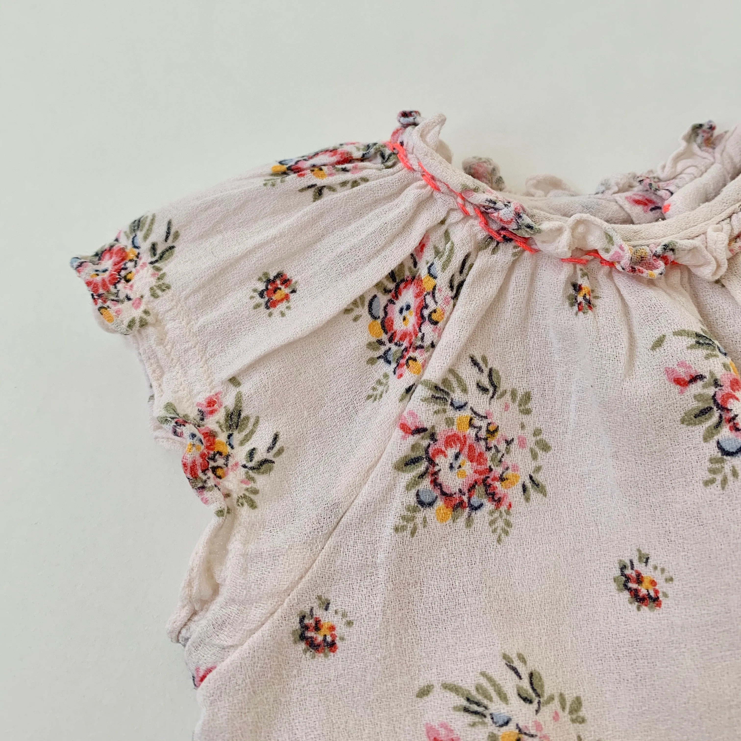 Bonpoint Floral Print Blouse: 6 Months