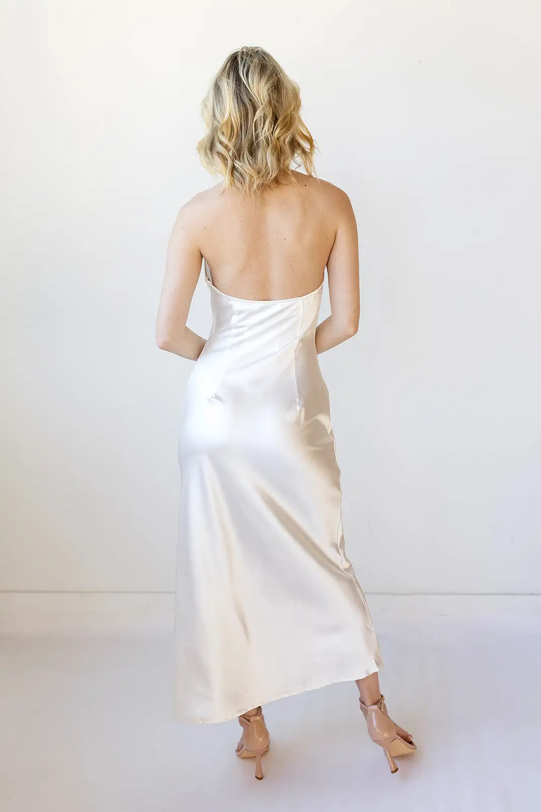 bridal shower halter dress