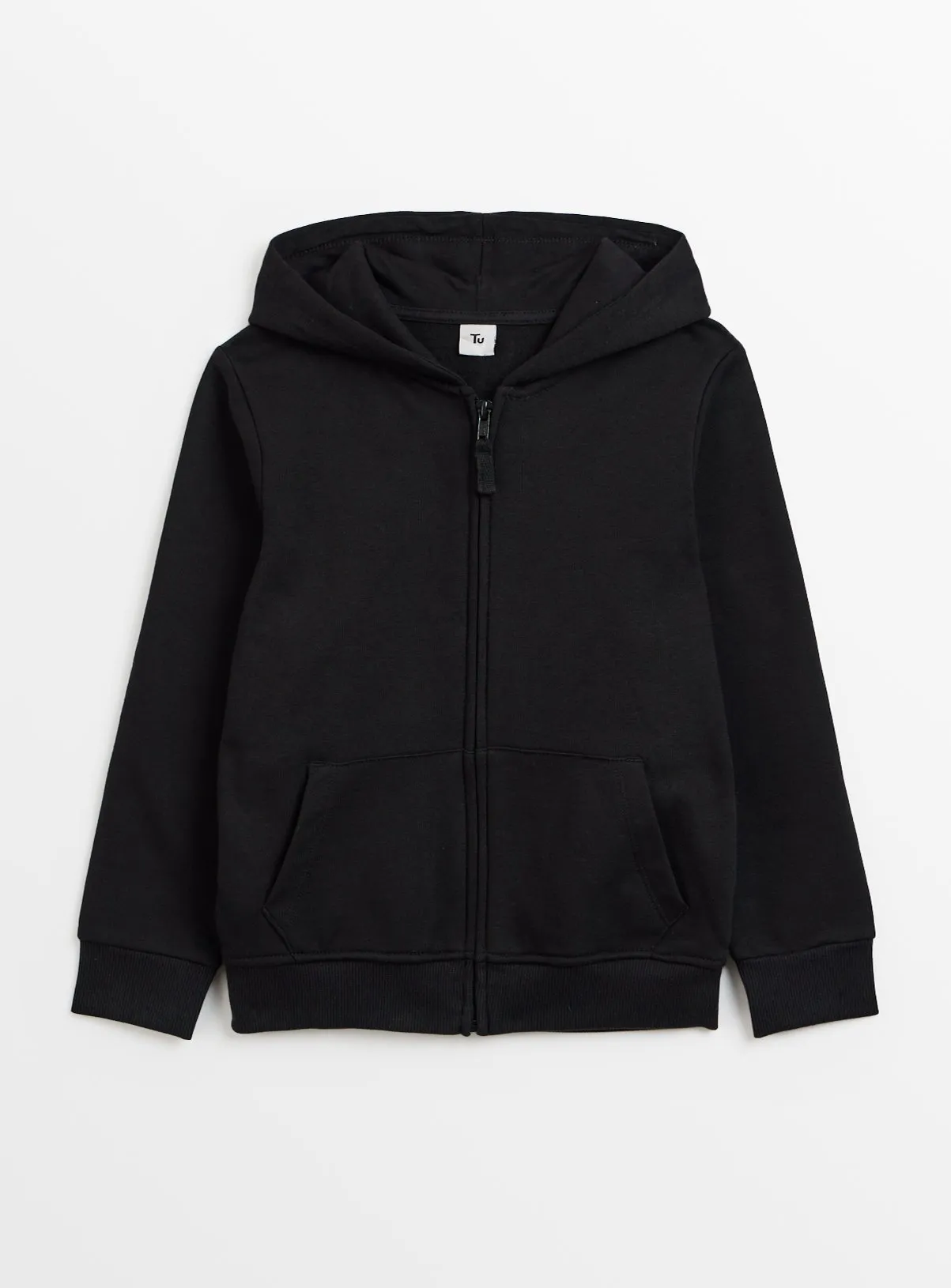 Buy Black Zip-Through Hoodie 5 years | Jumpers and hoodies | Tu