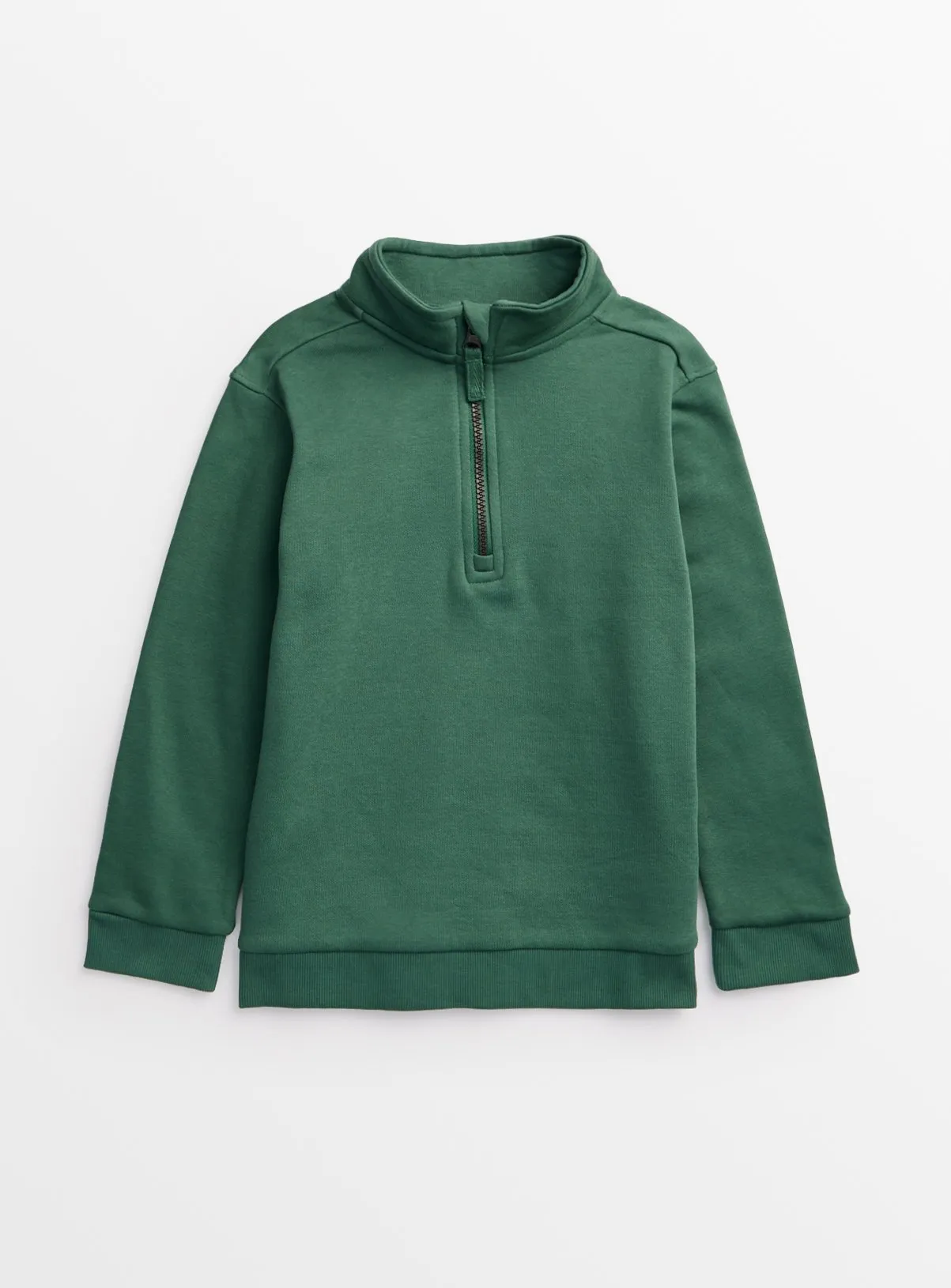 Buy Green Quarter Zip Sweatshirt 13 years | Jumpers and hoodies | Tu