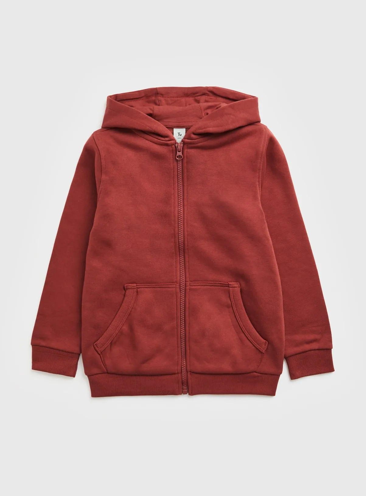 Buy Red Zip Through Hoodie 11 years | Jumpers and hoodies | Tu