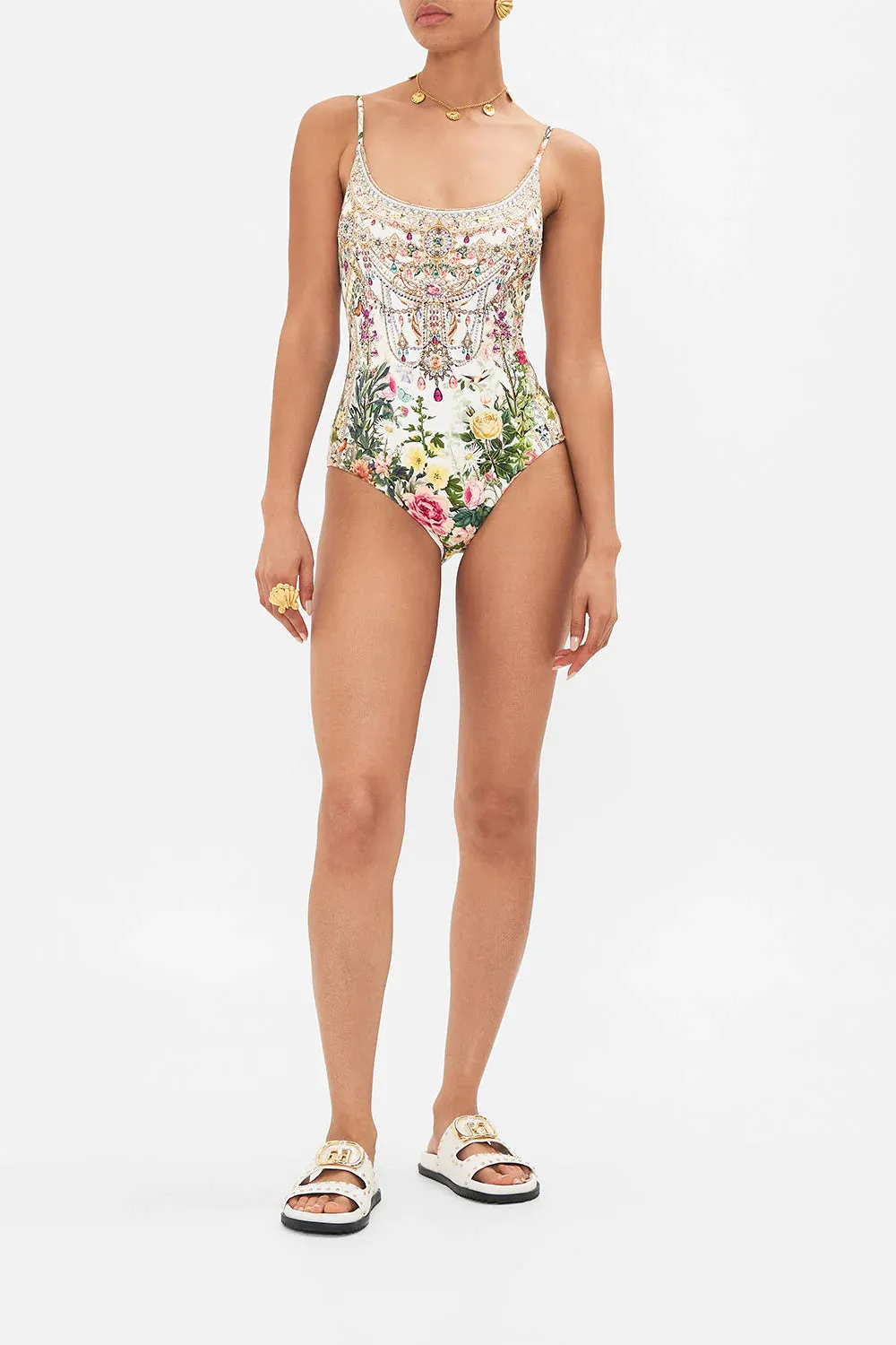 Camilla - Scoop Neck One Piece - Renaissance Romance