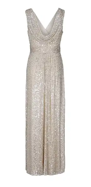 Cardi Silver Maxi Dress