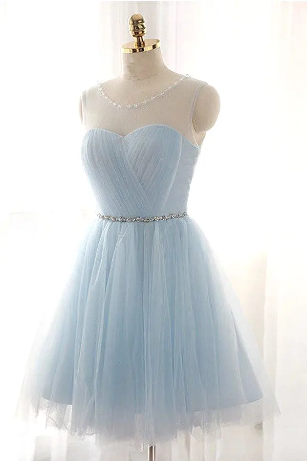 Charming Tulle Prom Dresses Short Graduation Dresses Homecoming Dresses