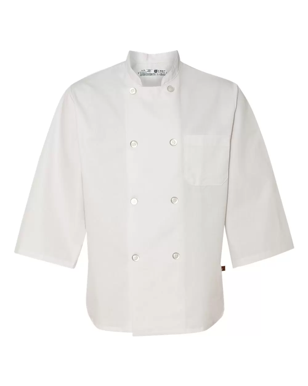 Chef Designs 0402 Three-Quarter Sleeve Chef Coat SKU: 0402