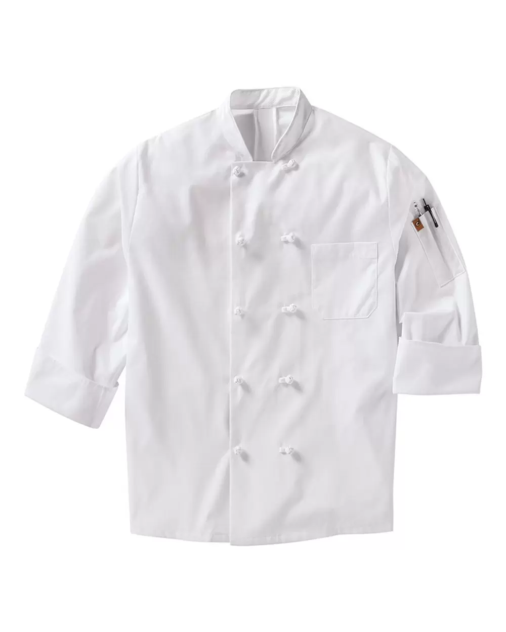 Chef Designs 044X Mimix™ Ten Knot Button Chef Coat with OilBlok SKU: 044X