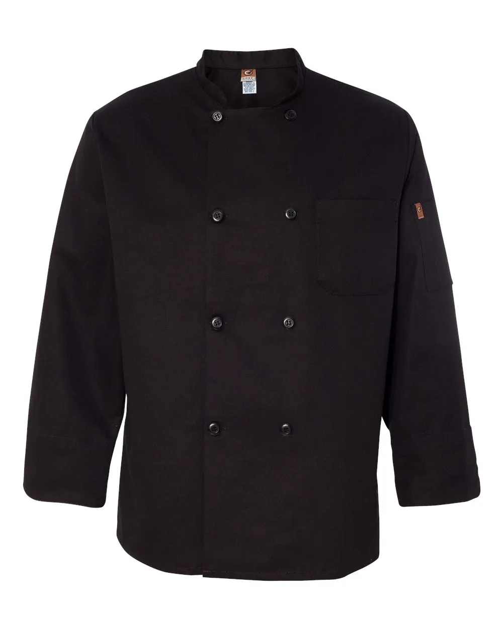 Chef Designs KT76 Black Traditional Chef Coat SKU: KT76