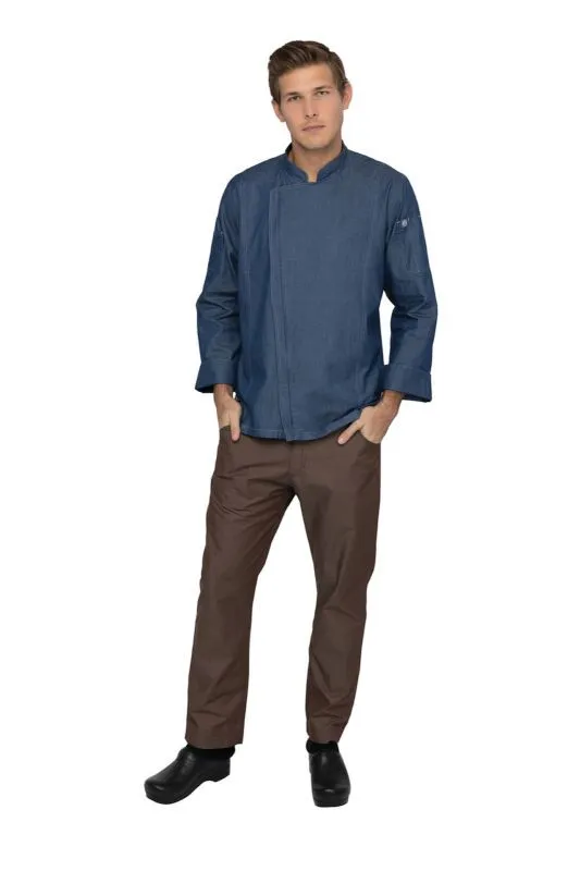 Chef Works Mens Roll Sleeve Gramercy Chef Jacket