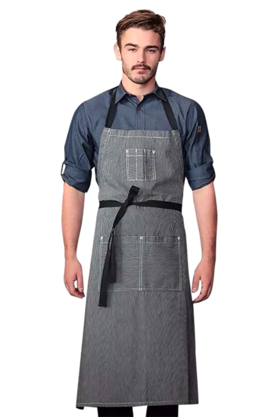 Chef Works Portland Chefs Denim Bib Apron