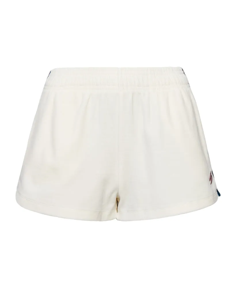 Code S Logo Velour Shorts | Off White