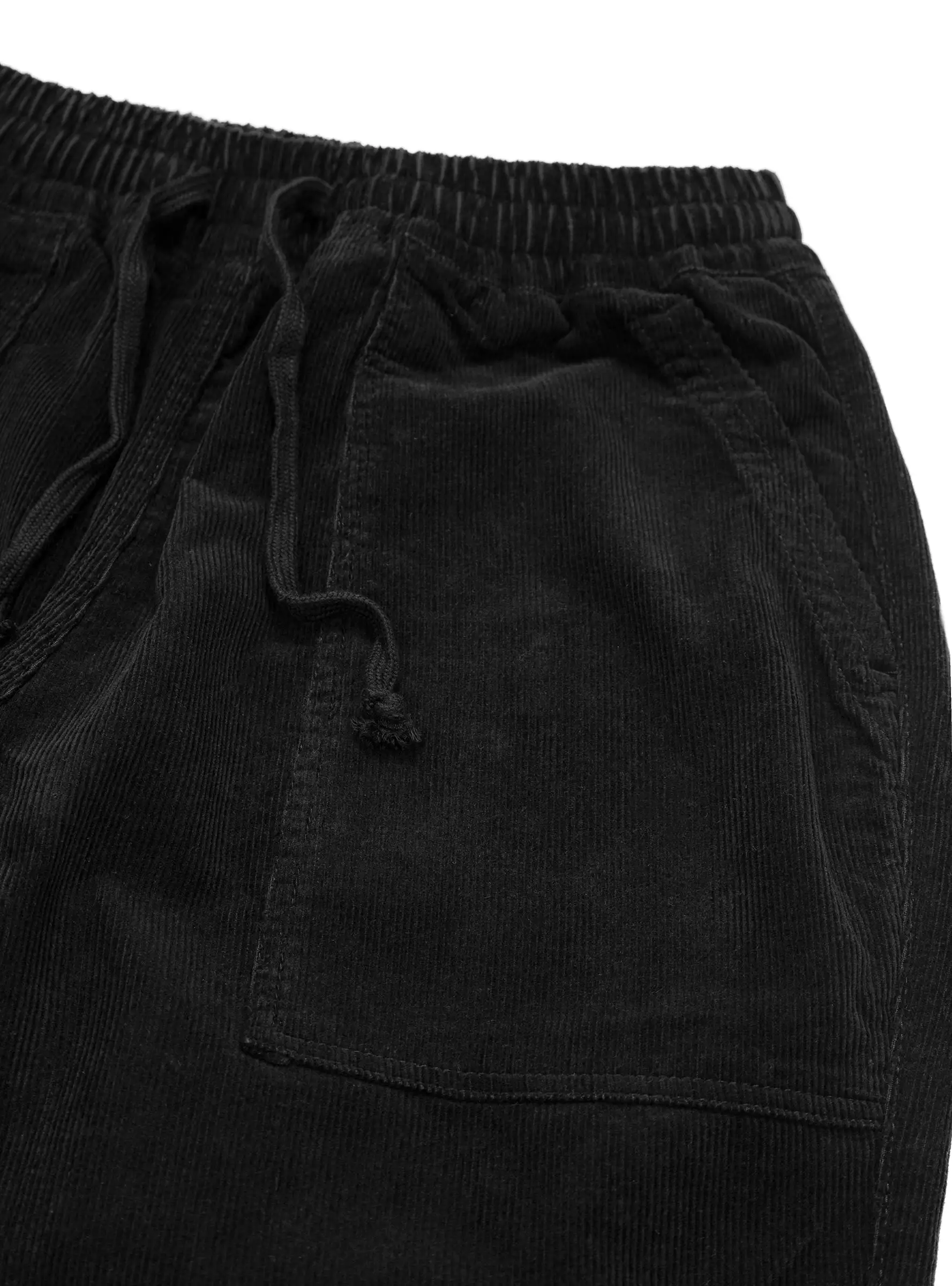 Corduroy Chef Trousers Black