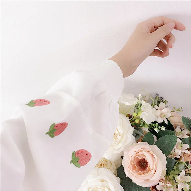 CUTE STRAWBERRY BLOUSE BY22524