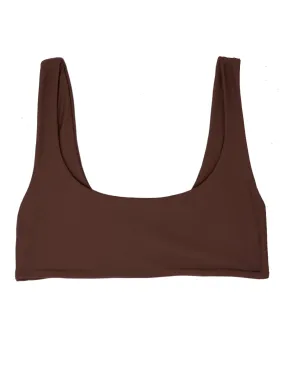 DARA Scoop Neck Bikini - Chocolate