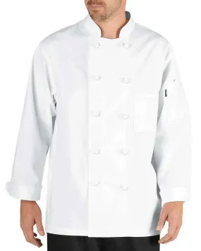 Dickies DC121 Long-Sleeve Knot Button Chef Coat