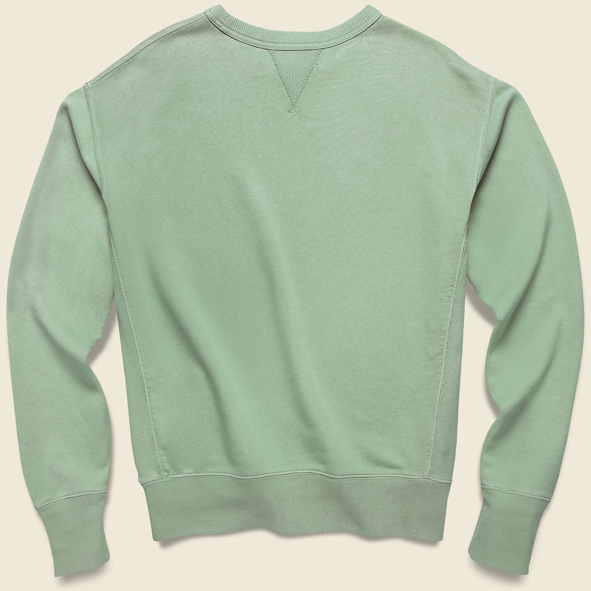 Double V Graphic Sweatshirt - Faded Green