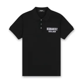 DSQUARED2 - Ceresio9 Polo Shirt in Black