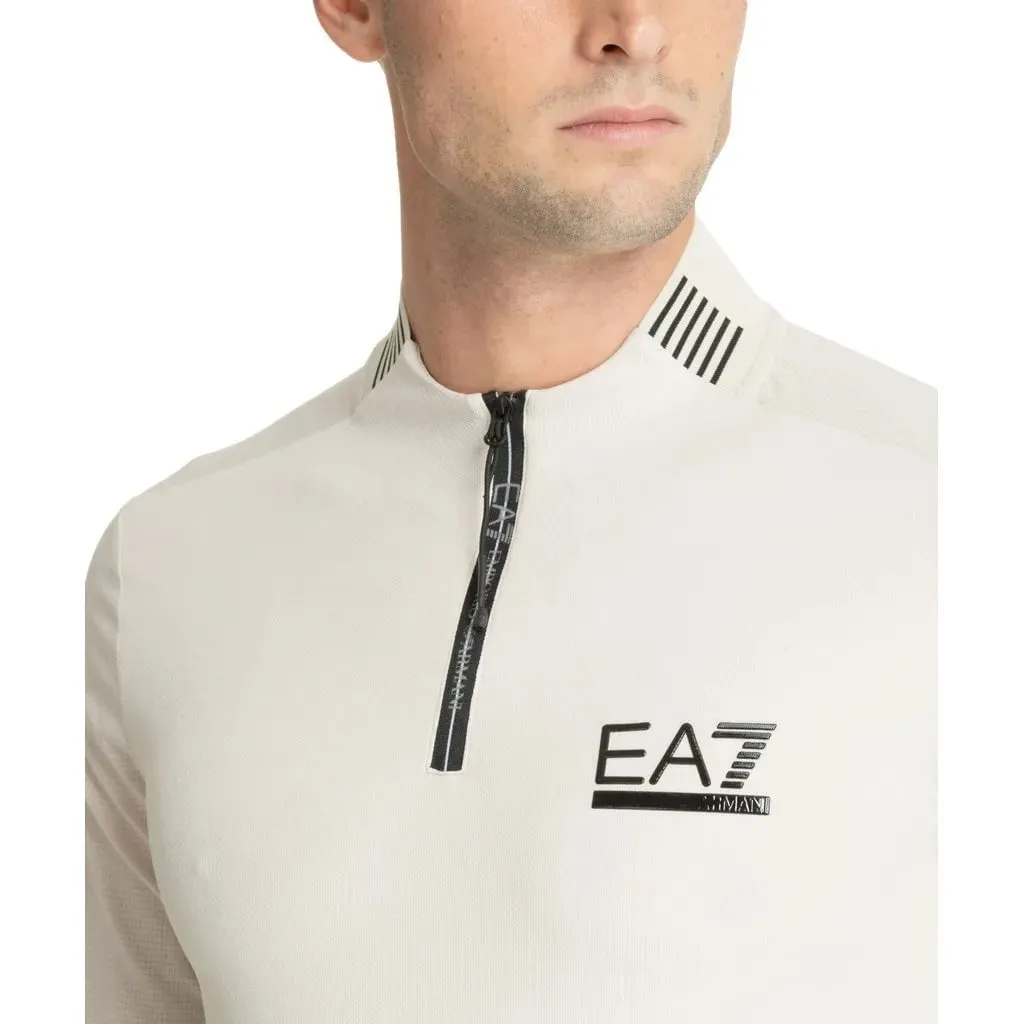 EA7 Golf Club Half-Zip Long Sleeve Polo Men