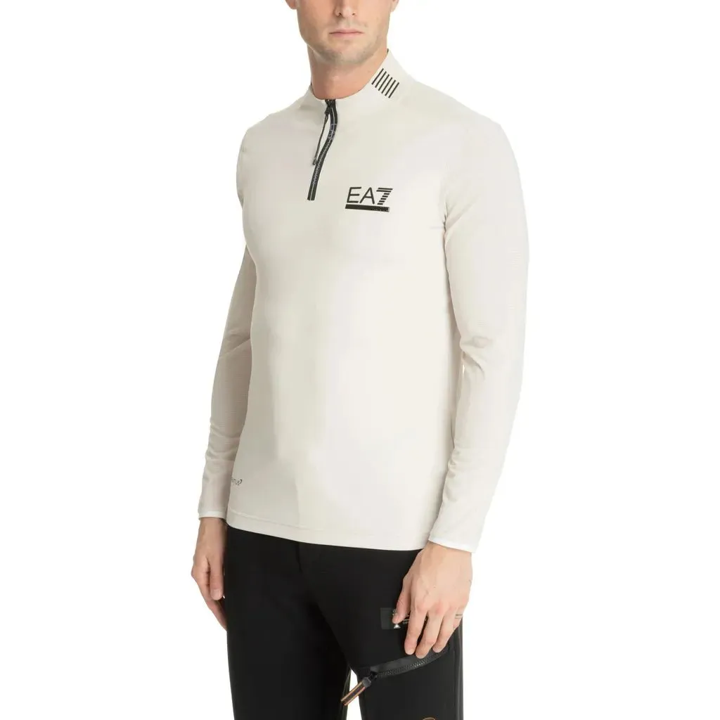 EA7 Golf Club Half-Zip Long Sleeve Polo Men