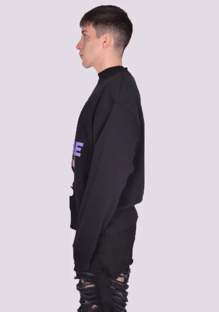 EGONLAB. SW002B TEDDIES SWEATSHIRT BLACK