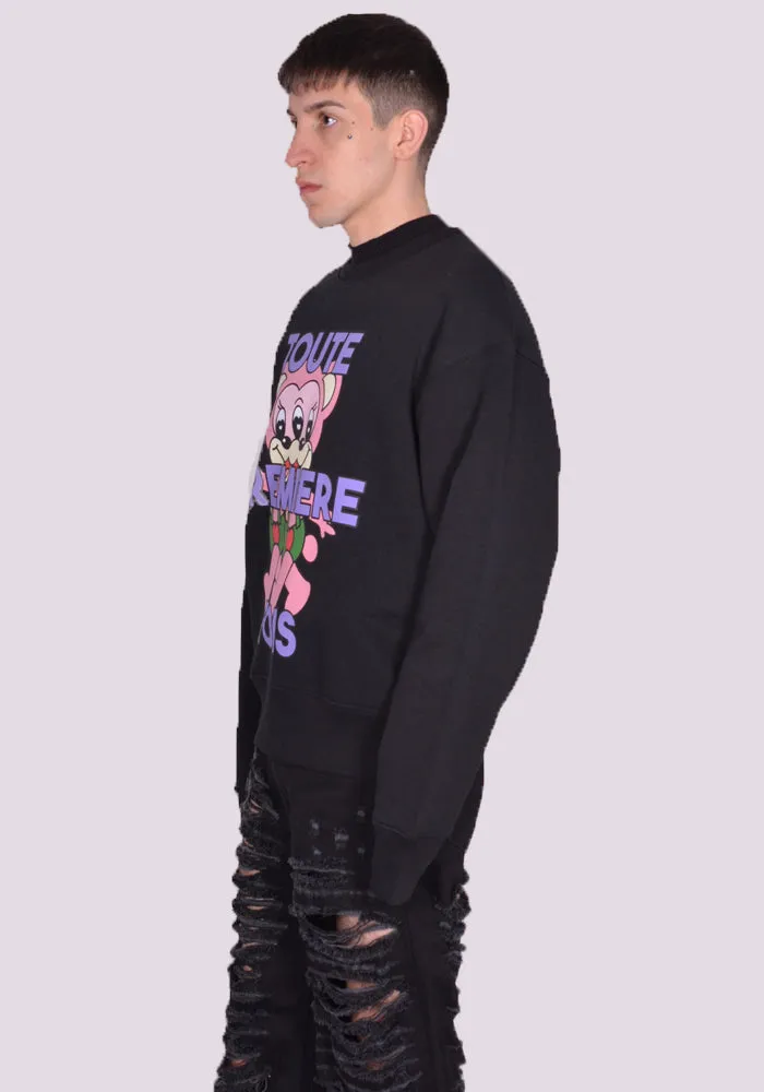 EGONLAB. SW002B TEDDIES SWEATSHIRT BLACK