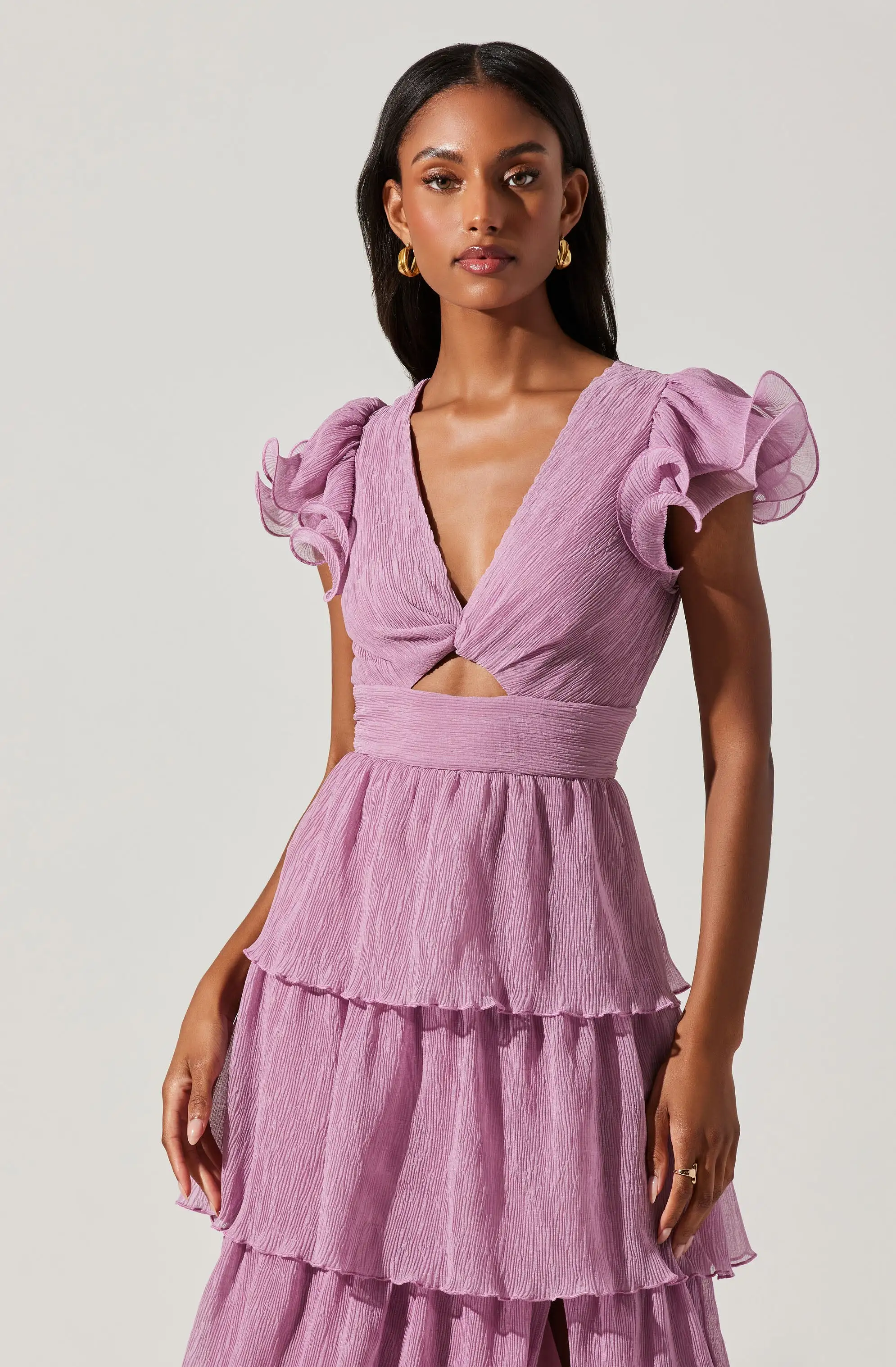 Emporia Tiered Tulle Midi Dress