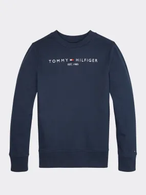 Essential Logo Pure Cotton Sweatshirt | Sweatshirts & Hoodies | Tommy Hilfiger