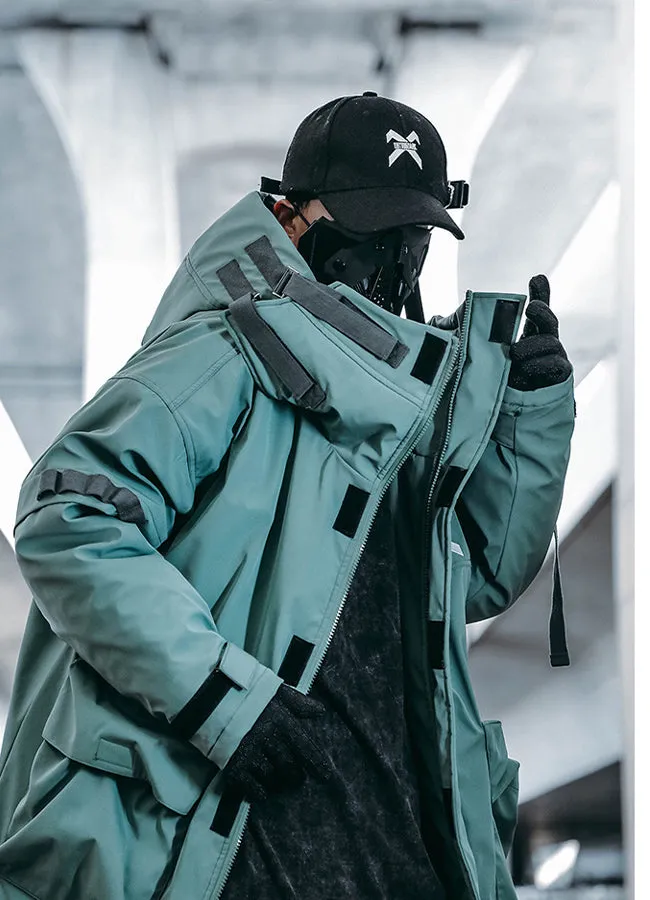 green techwear jacket