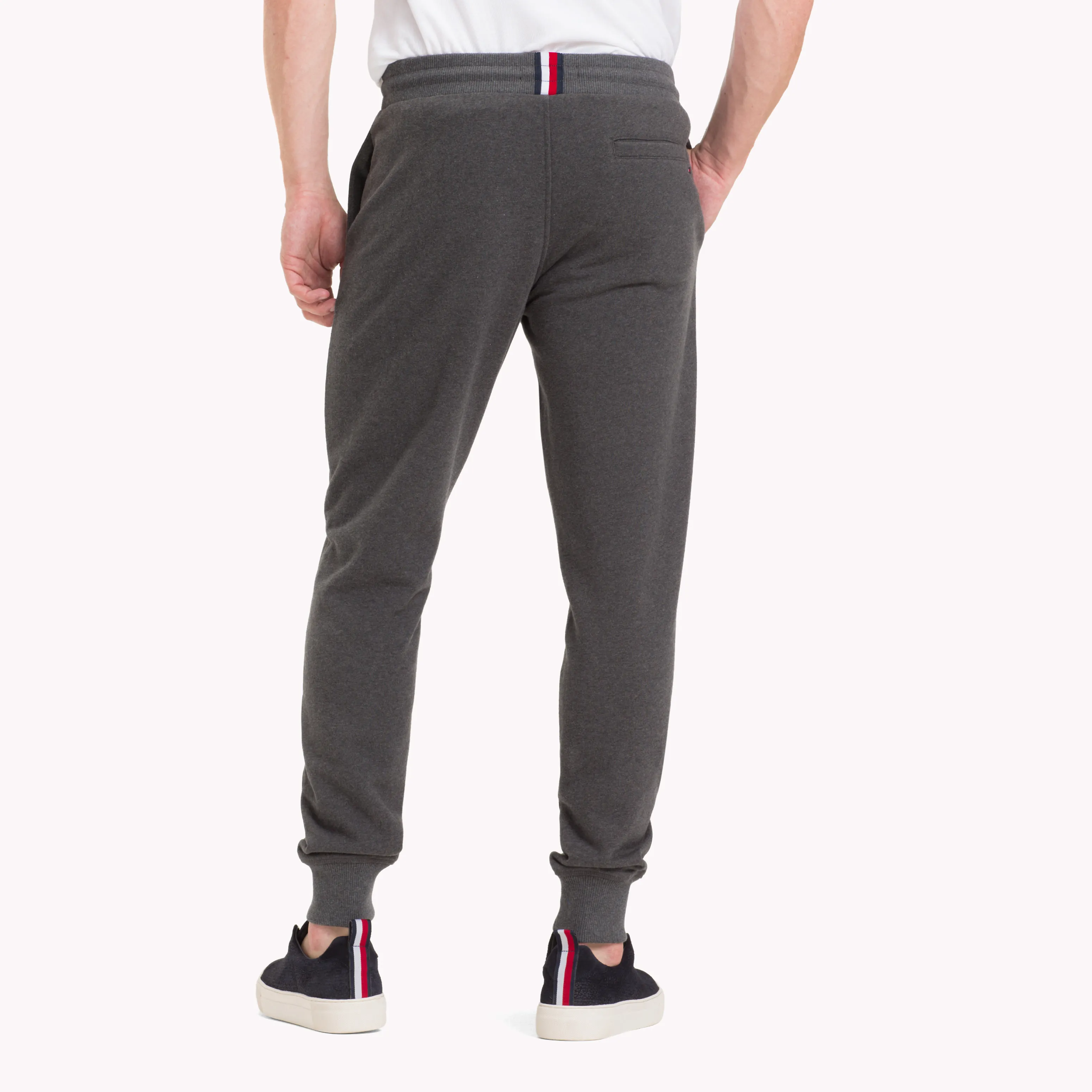 Grey Pure Cotton Logo Joggers | Sweatshirts & Hoodies | Tommy Hilfiger