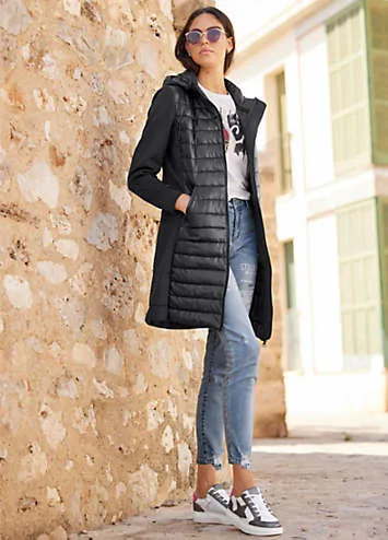 Heine Quilted Coat | Kaleidoscope