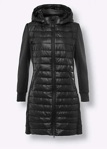 Heine Quilted Coat | Kaleidoscope