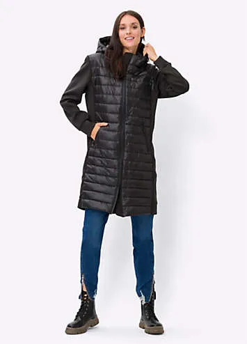 Heine Quilted Coat | Kaleidoscope