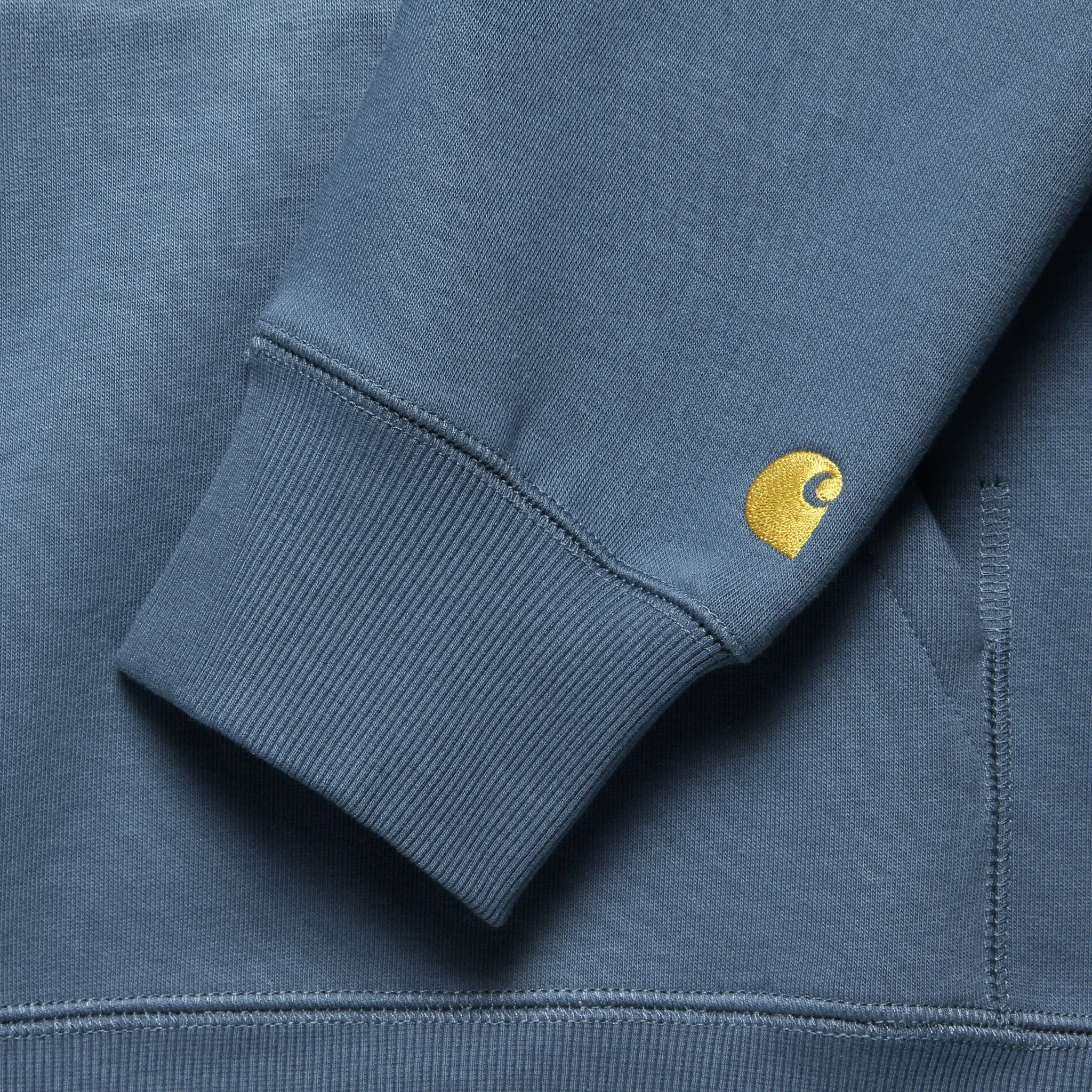 Hooded Chase Sweatshirt - Storm Blue/Gold