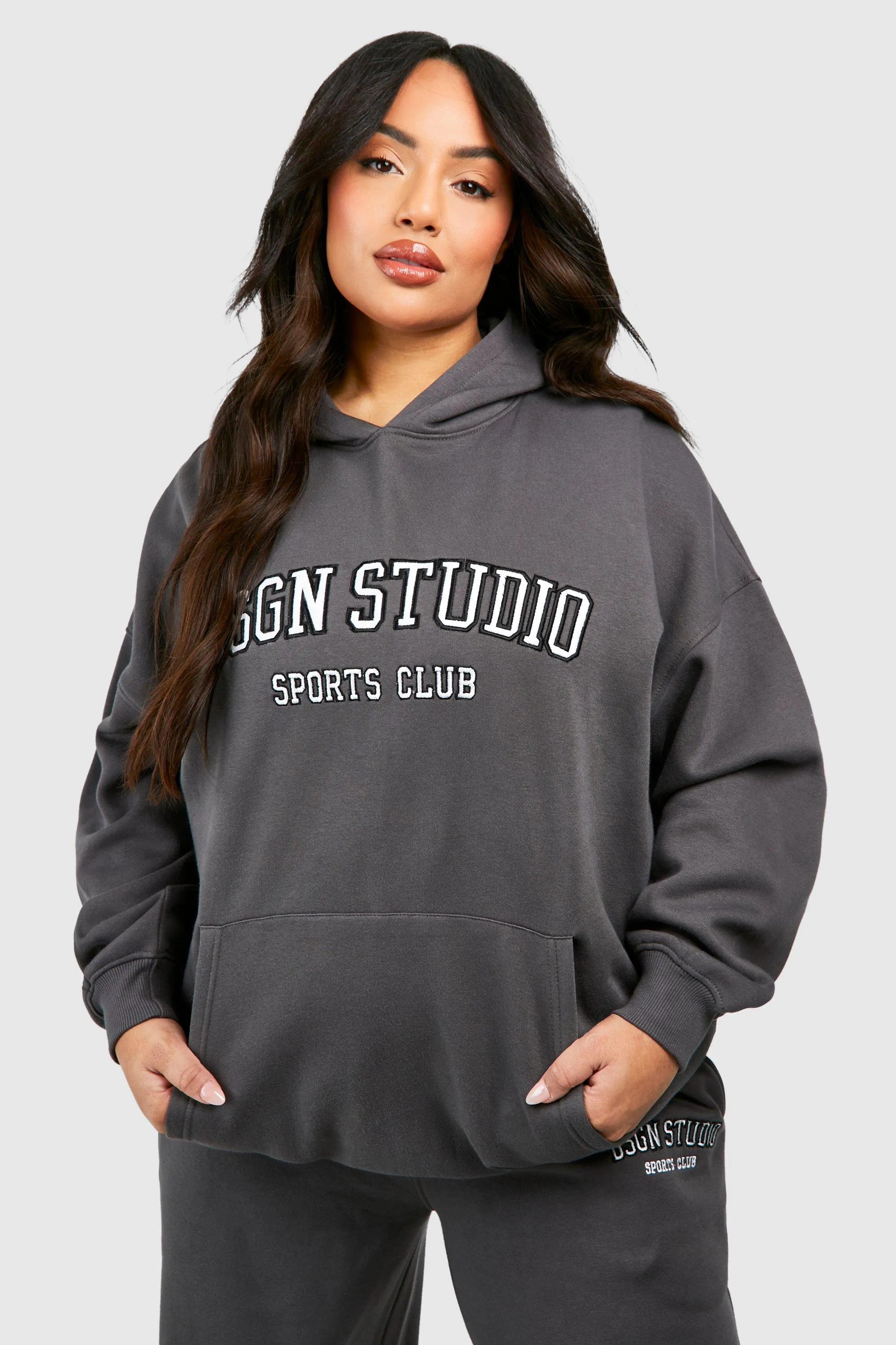 Hoodies & Sweatshirts | Plus Dsgn Studio Applique Oversized Hoodie | boohoo