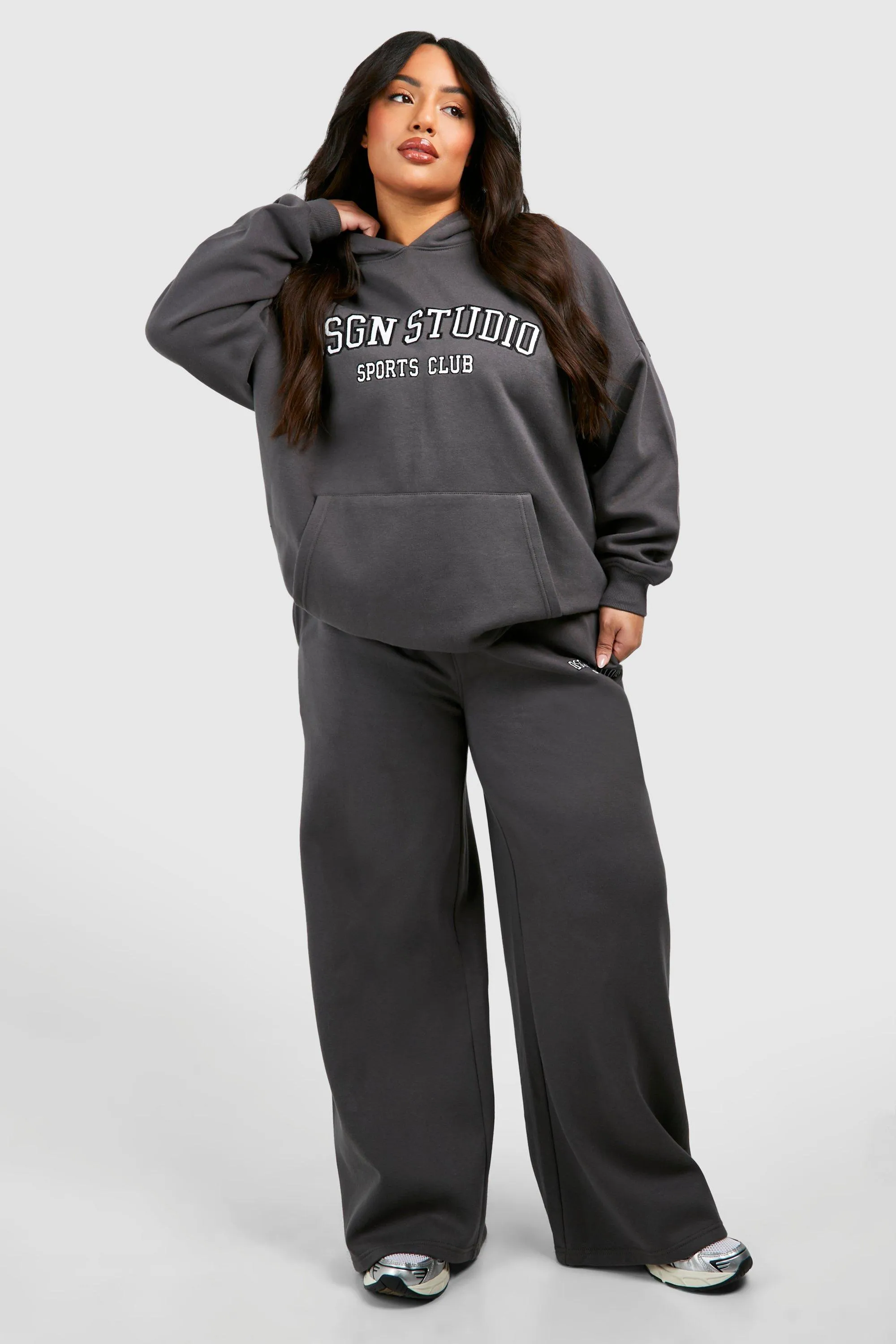 Hoodies & Sweatshirts | Plus Dsgn Studio Applique Oversized Hoodie | boohoo