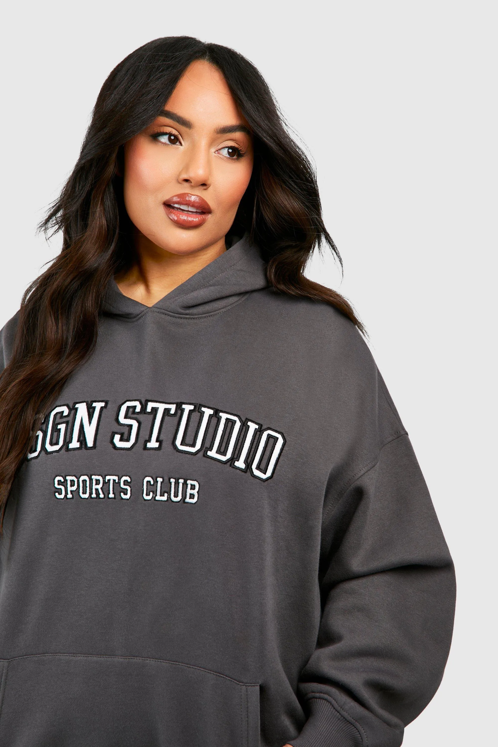 Hoodies & Sweatshirts | Plus Dsgn Studio Applique Oversized Hoodie | boohoo