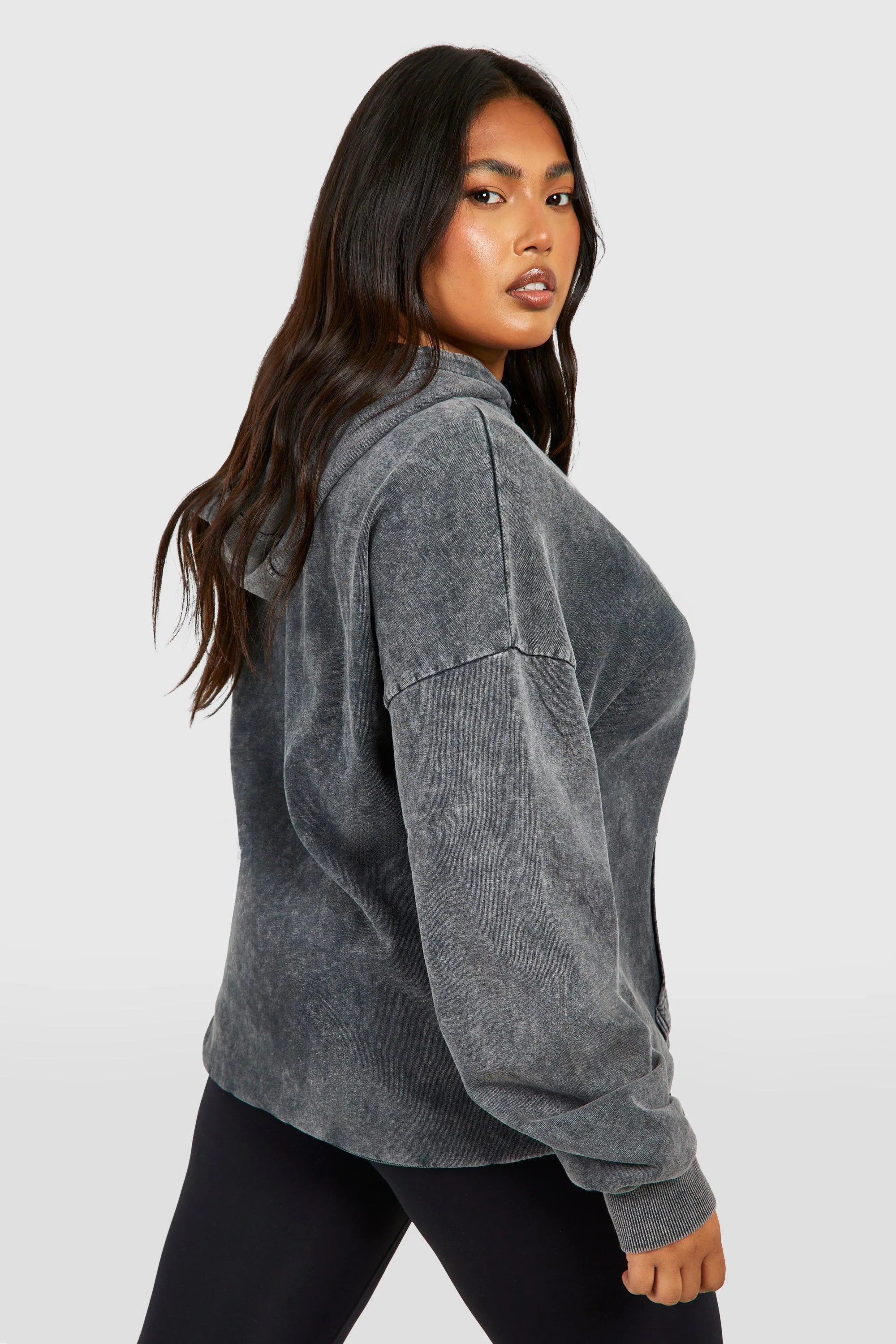 Hoodies & Sweatshirts | Plus Szn Washed Oversized Hoodie | boohoo