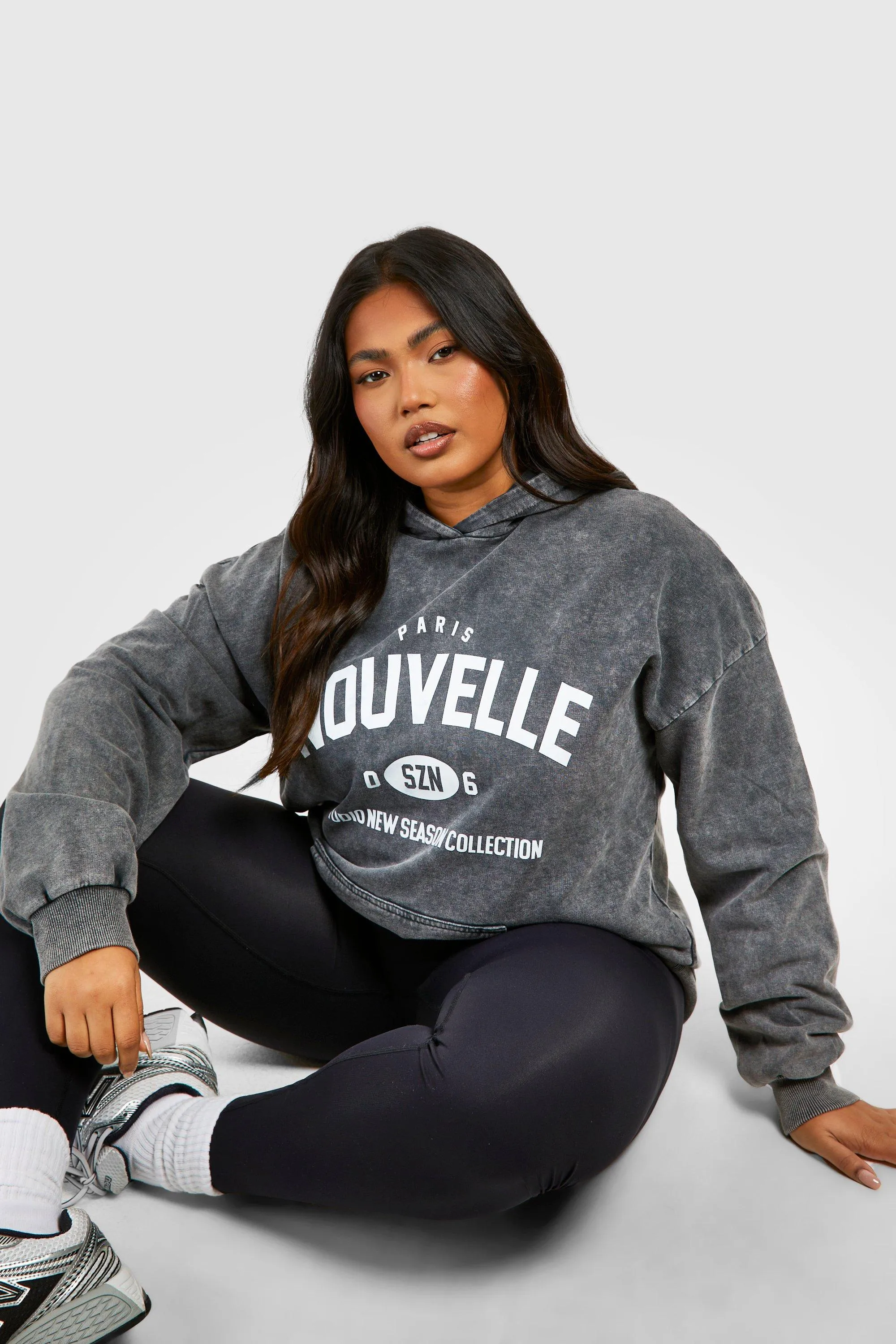 Hoodies & Sweatshirts | Plus Szn Washed Oversized Hoodie | boohoo