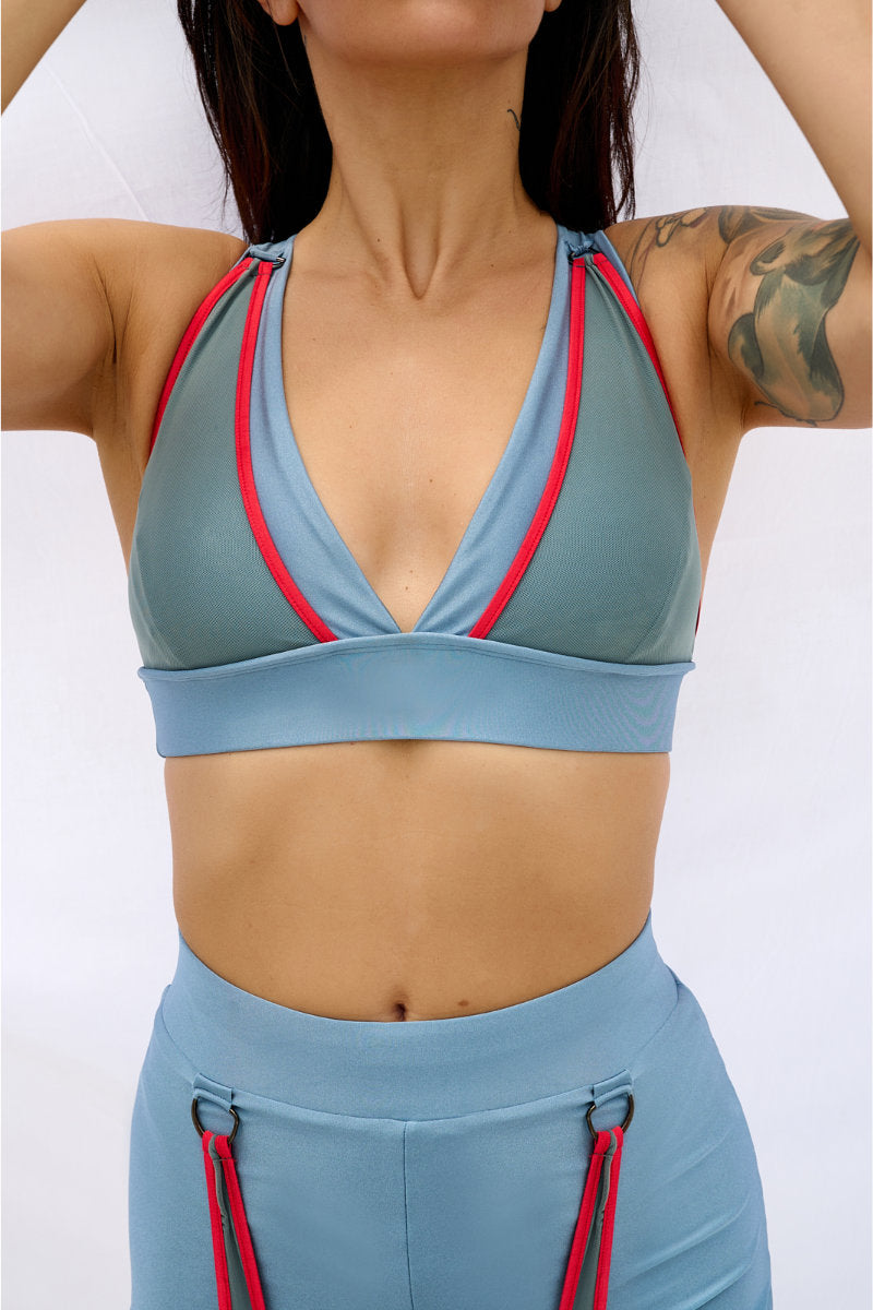 HotCakes Polewear Thetis Top - Marine Blue/Red