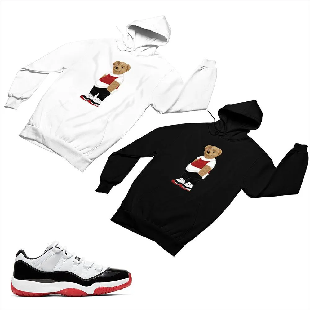 Jordan 11 White Bred Matching Custom Designed Hoodies JD 11-5-7-26