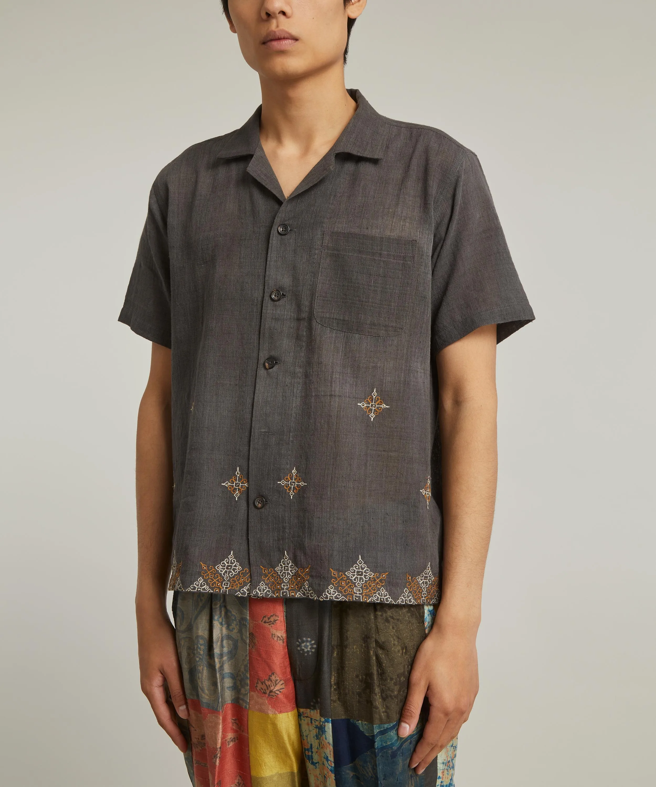 Kasuti Handwoven Embroidered Cotton Shirt