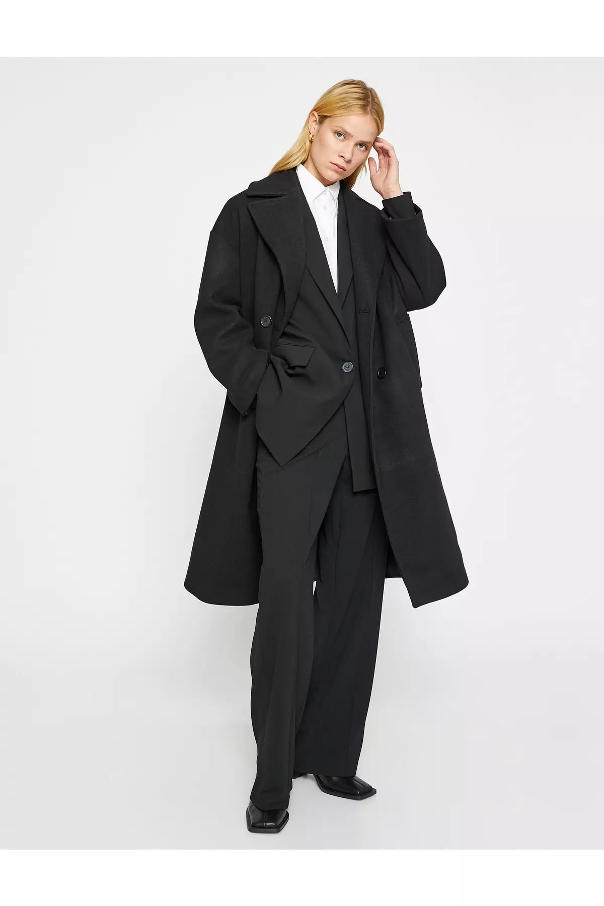 KOTON Oversized Longline Coat