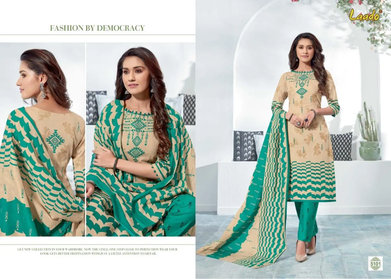 Laado Presents Vol 51 Printed Dress Material