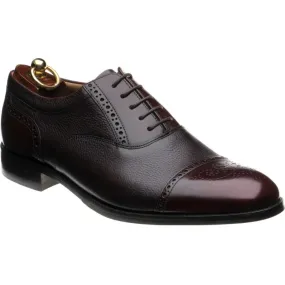 LOAKE Woodstock Two Tone Oxford Shoe - Burgundy