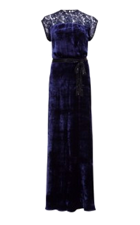 Long Velvet Tatti Dress